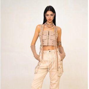 WildWorld Mermaid Work Wear Pants Wheat